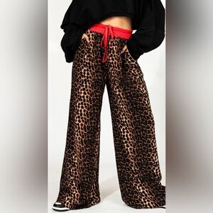 Dressed in Lala Feline Fierce Wide Leg Leopard Pants ** HEMMED **